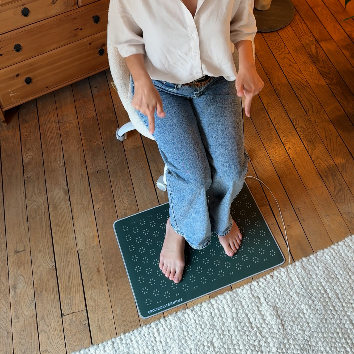 Grounding Mat – Midnight Moss (Cord & Plug Included)