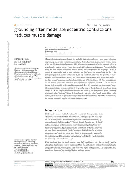 El Grounding puede reducir el daño muscular inducido por el ejercicio