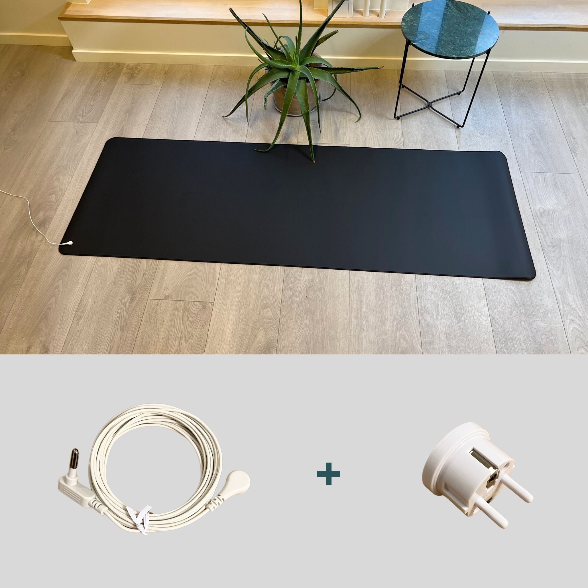 Tapis de yoga de mise à la terre (câble et prise inclus)