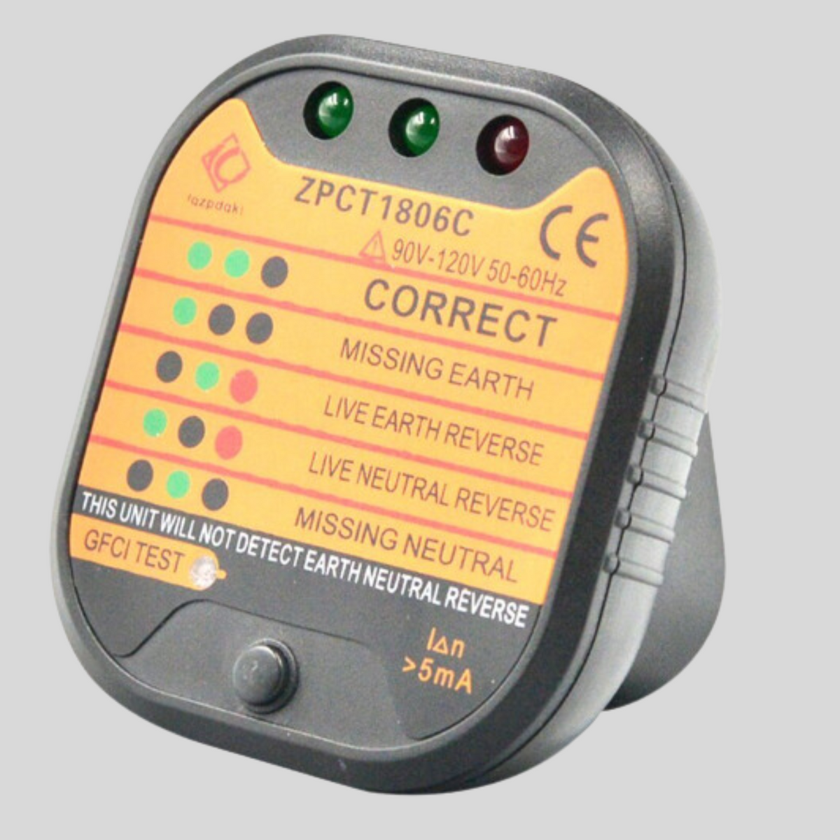 Grounding socket tester