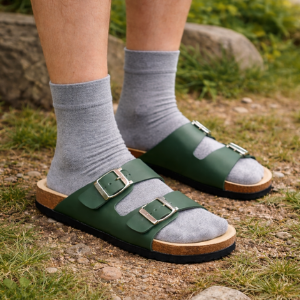 Designed for grounding shoes or sandals